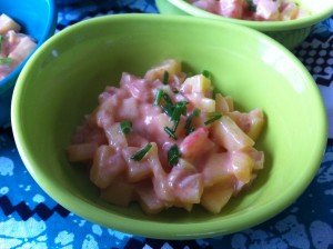 » Verrines crevettes-mangue