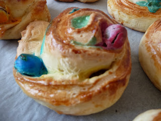 » Brioches escargot aux M&M’s