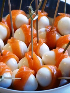 » Oeufs de caille et truite fumée