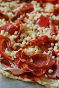 Pizza poivron chorizo