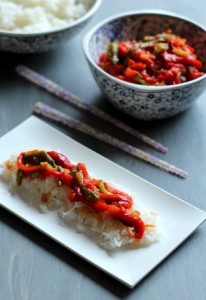 » Poivrons grillés ail et échalote