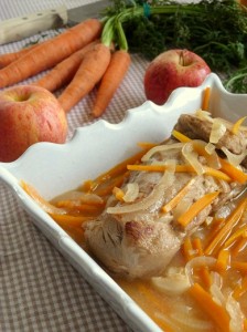 » Filet mignon petites carottes et jus de pomme