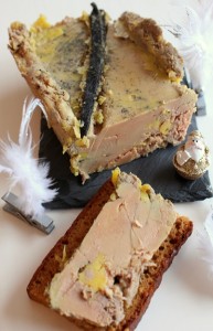 » Foie gras mi-cuit Monbazillac-vanille au micro-onde