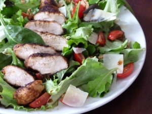 » Salade et poulet mariné