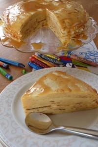 » Gâteau de crêpes au caramel de pomme