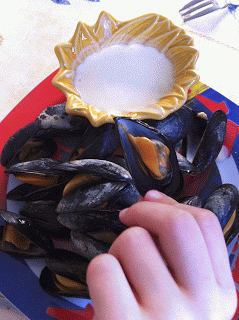 » Moules crème-moutarde et coco-curry