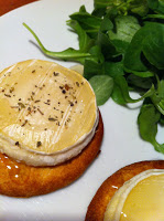 » Mini pizza rocamadour-miel